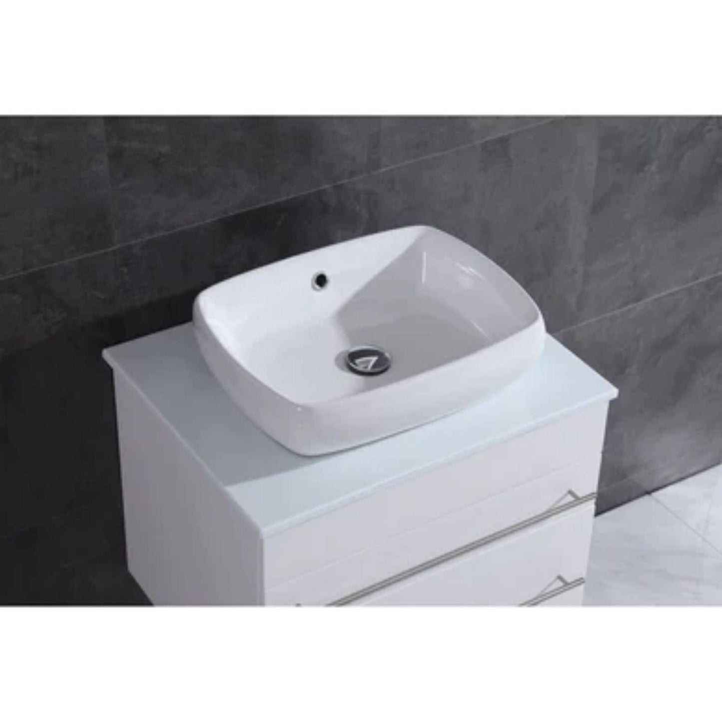 LessCare 24" White Vanity Cabinet Modern