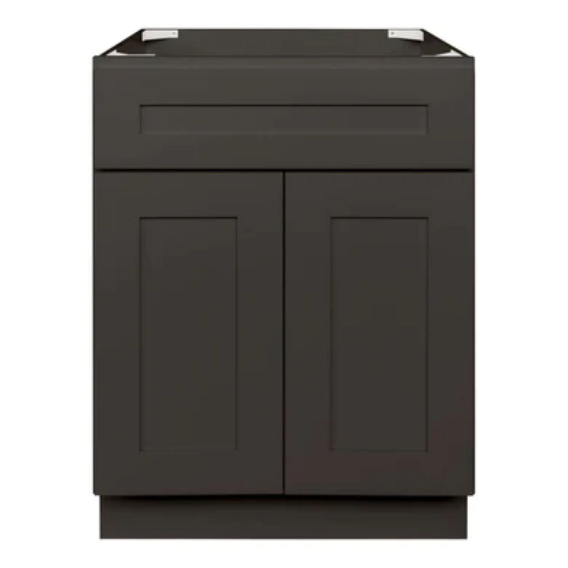 LessCare 24" x 34.5" x 21" Avalon Charcoal Vanity Sink Base Cabinet
