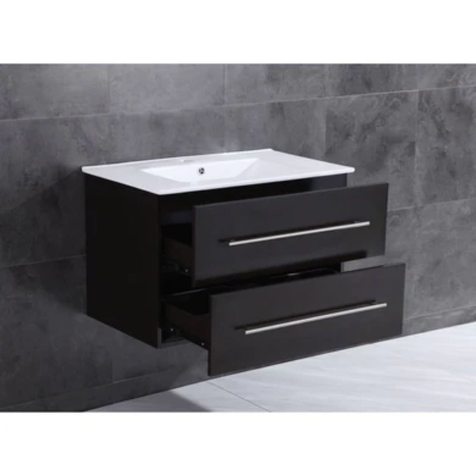 LessCare 29" Espresso Vanity Cabinet Modern