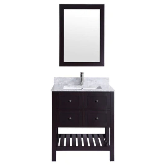 LessCare 29" Espresso Vanity Cabinet Set