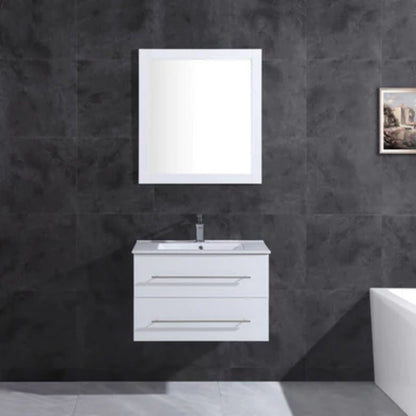 LessCare 29" White Vanity Cabinet Modern