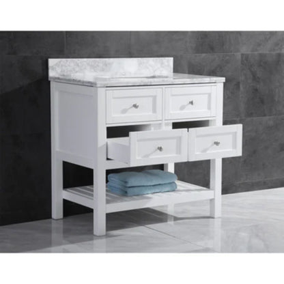 LessCare 29" White Vanity Cabinet Set