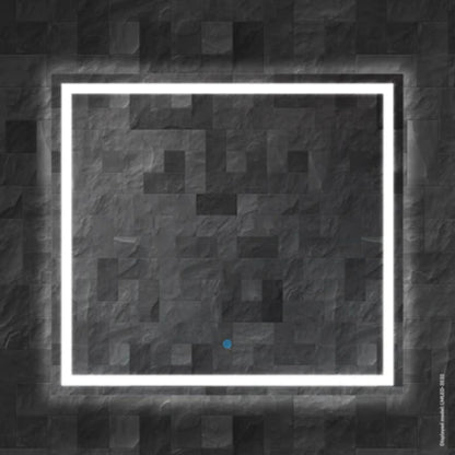 LessCare 29" x 32" Modern Super White LED Front/Backlit Frameless Mirror - Touch Sensors and Defogger