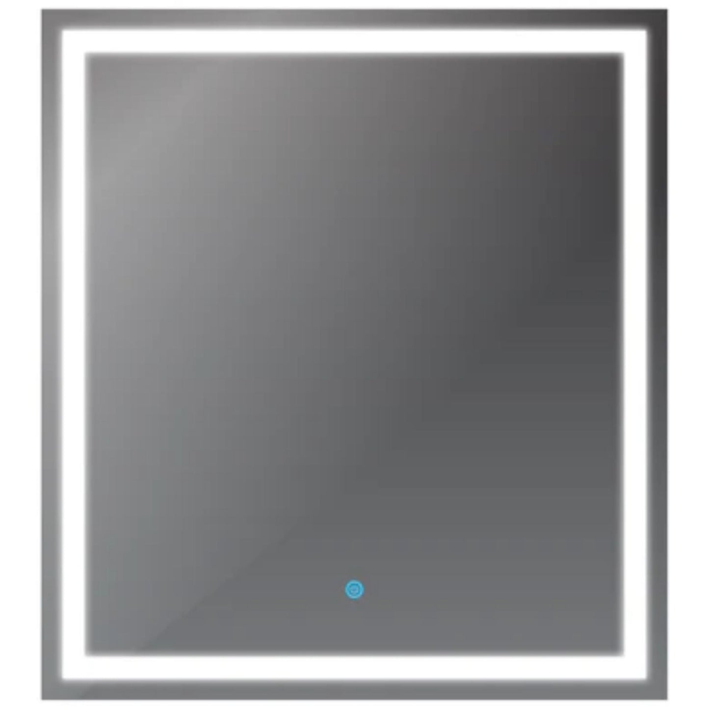 LessCare 29" x 32" Modern Super White LED Front/Backlit Frameless Mirror - Touch Sensors and Defogger