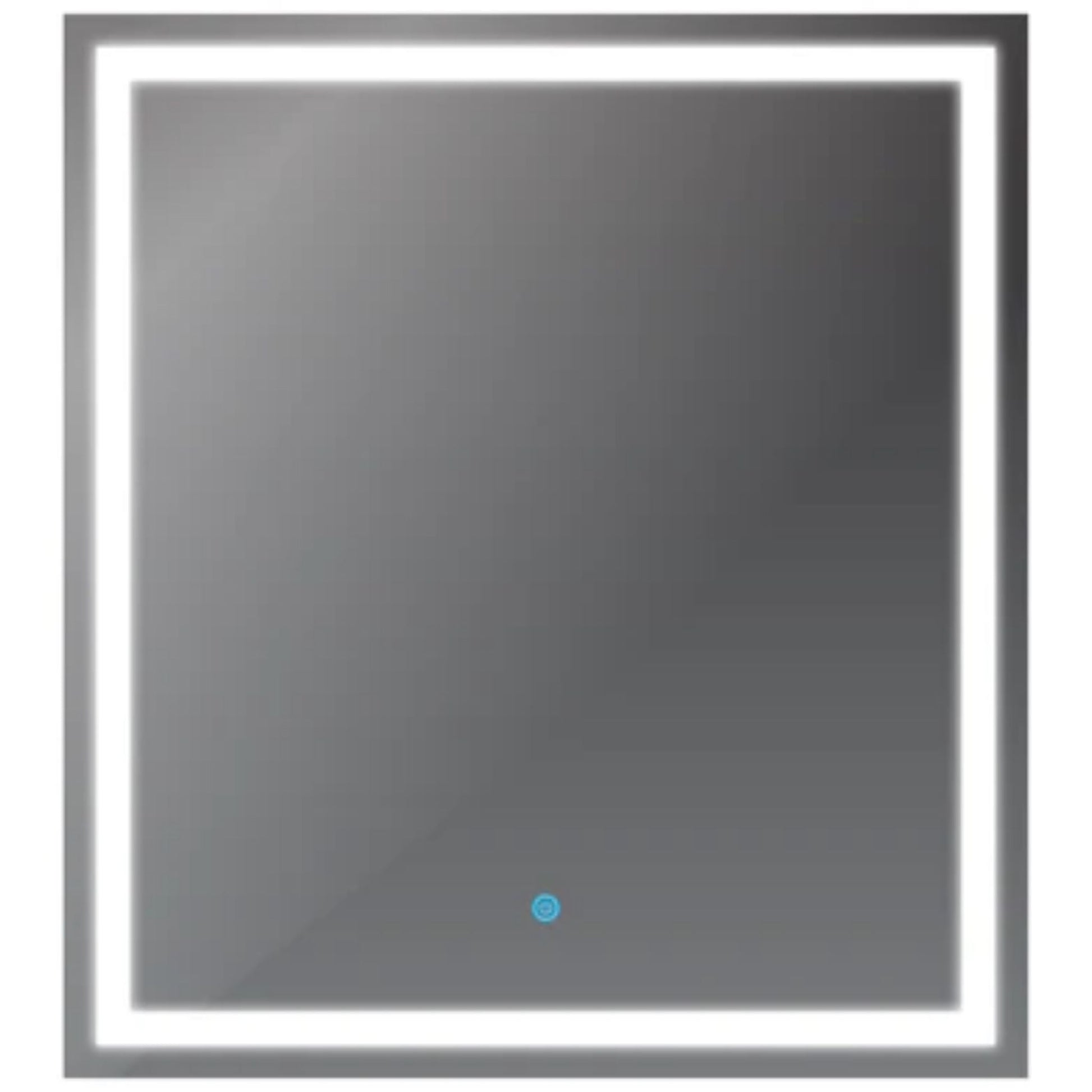 LessCare 29" x 32" Modern Super White LED Front/Backlit Frameless Mirror - Touch Sensors and Defogger