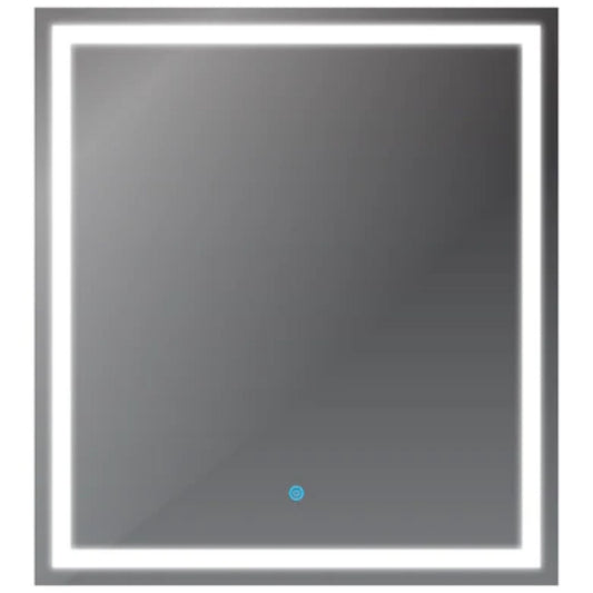 LessCare 29" x 32" Modern Super White LED Front/Backlit Frameless Mirror - Touch Sensors and Defogger