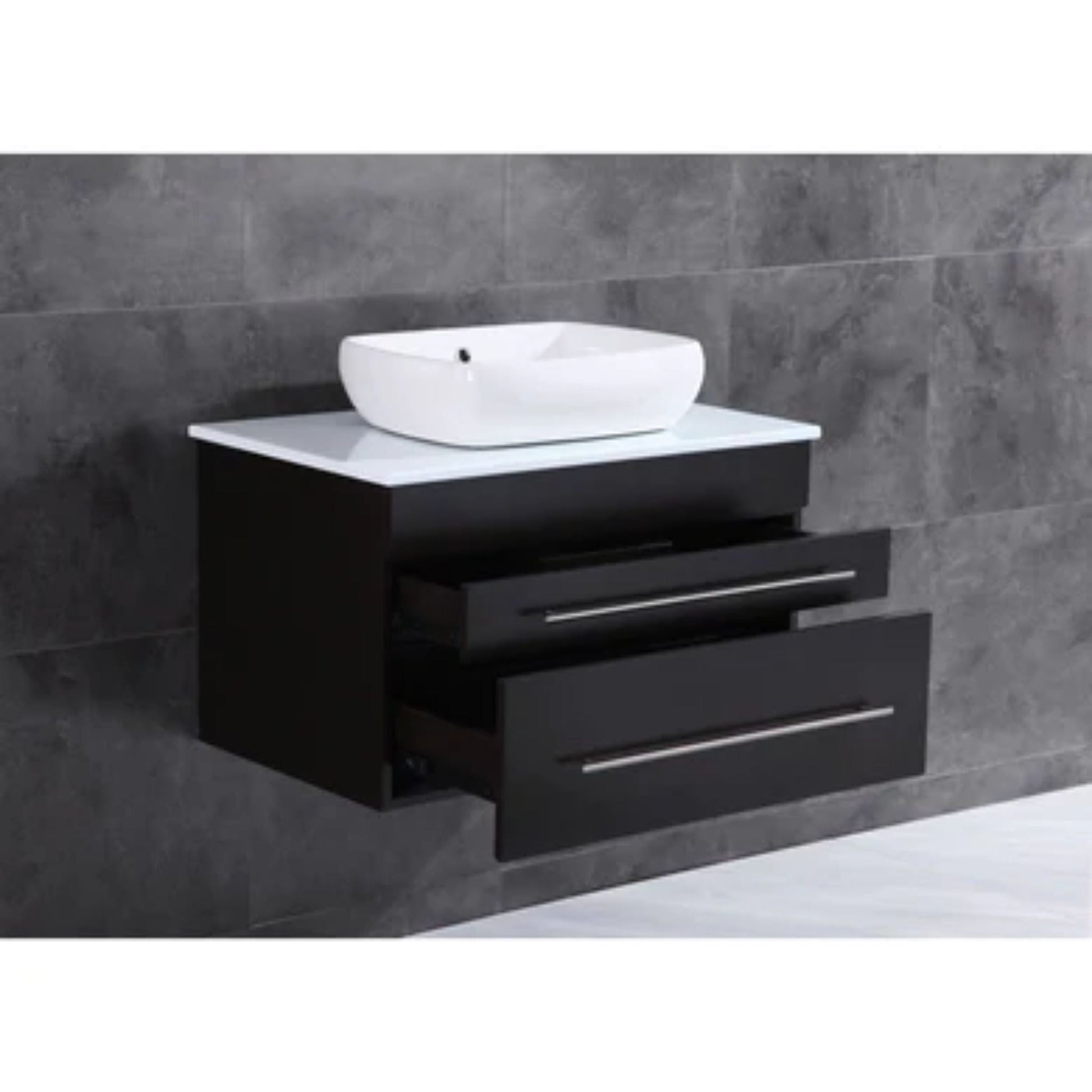 LessCare 30" Espresso Vanity Cabinet Modern