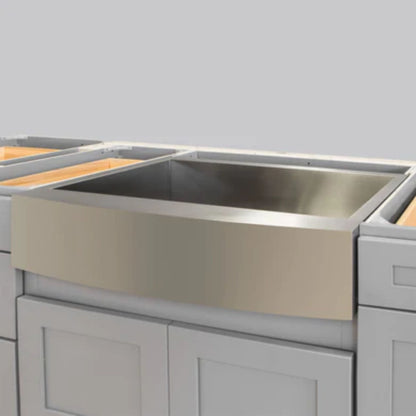 LessCare 30" x 21" x 10" Farmhouse Full Apron Kitchen Sink - LPF1