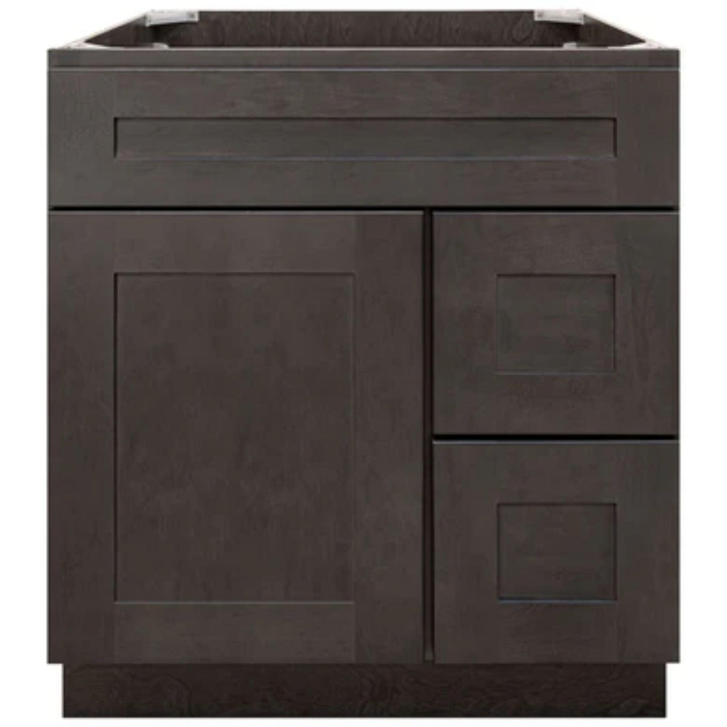LessCare 30" x 34.5" x 21" Dover Gray Vanity Sink Base Cabinet