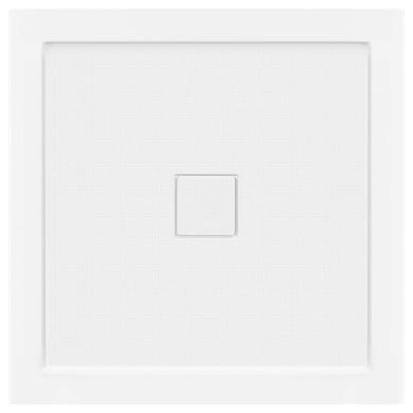 LessCare 32" x 32" Left Double Threshold Shower Pan Base Wall Corner Center Drain