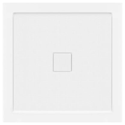 LessCare 32" x 32" Left Double Threshold Shower Pan Base Wall Corner Center Drain