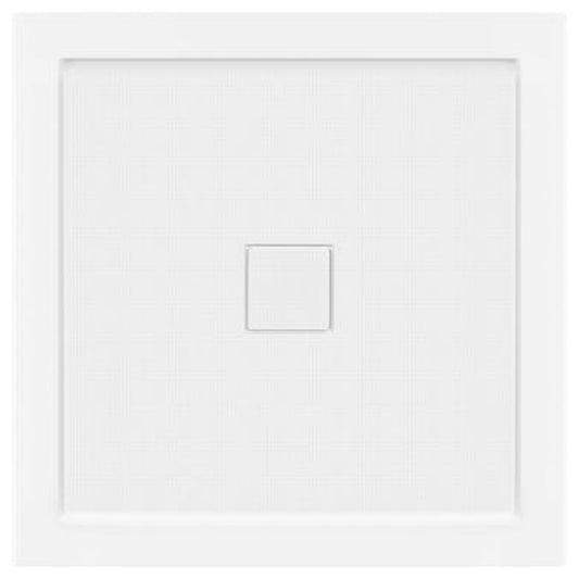 LessCare 32" x 32" Left Double Threshold Shower Pan Base Wall Corner Center Drain