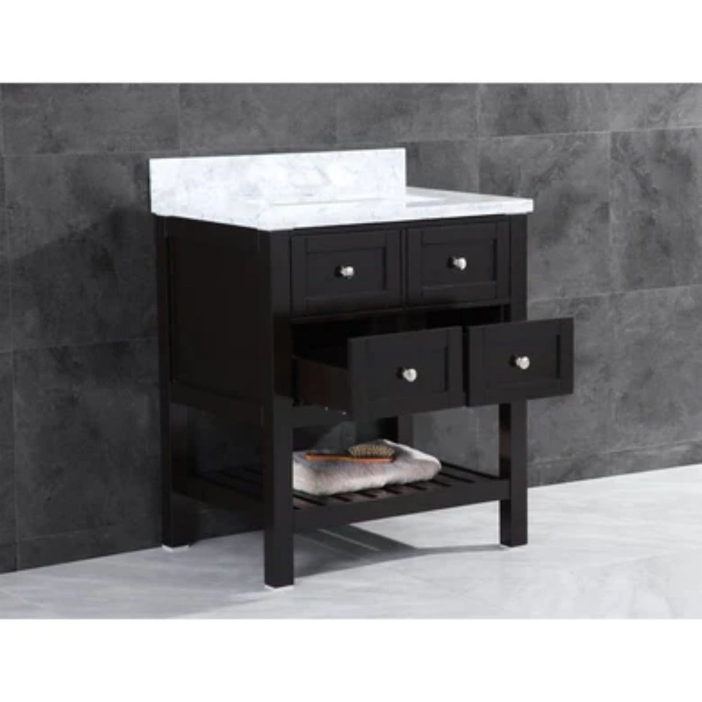 LessCare 35" Espresso Vanity Cabinet Set