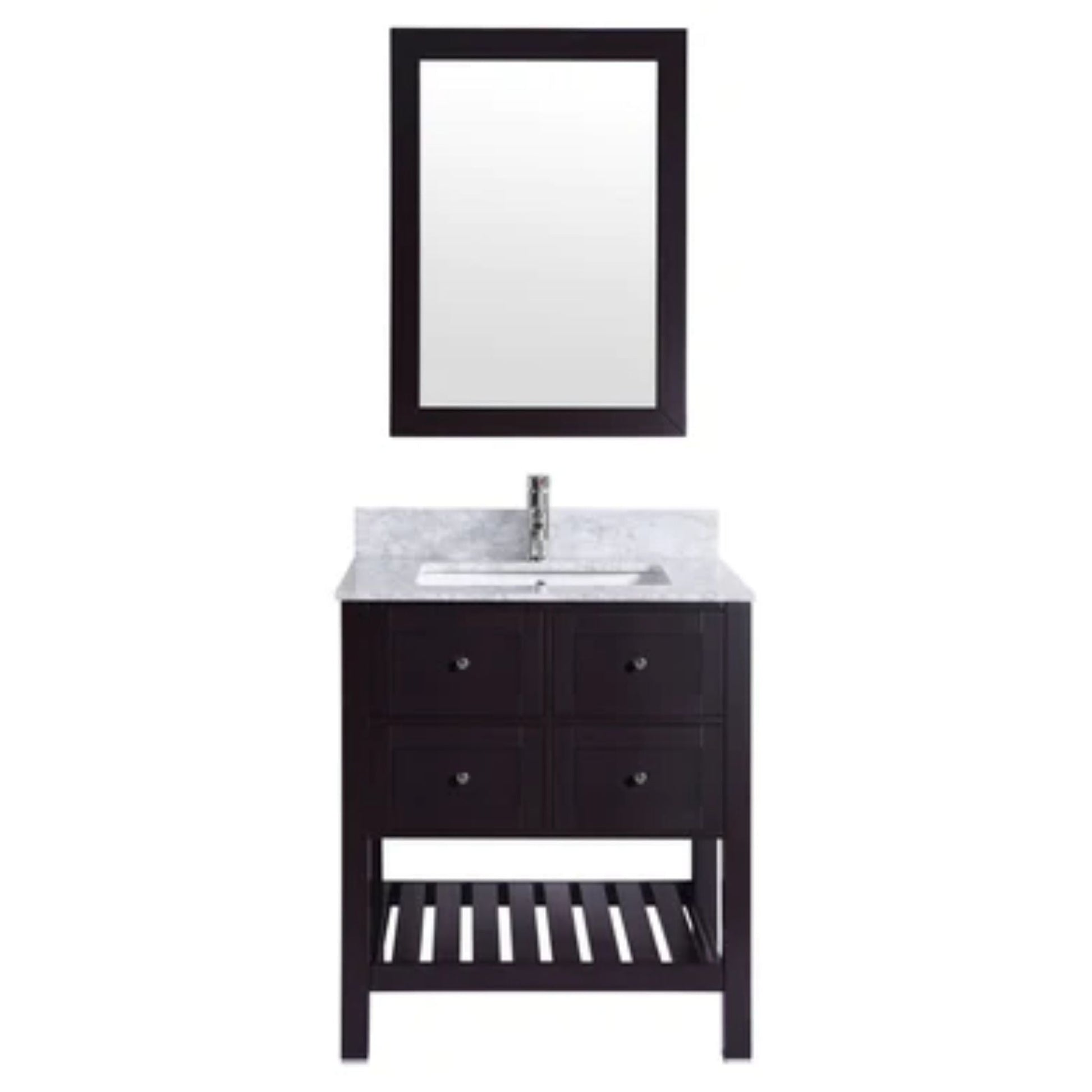 LessCare 35" Espresso Vanity Cabinet Set