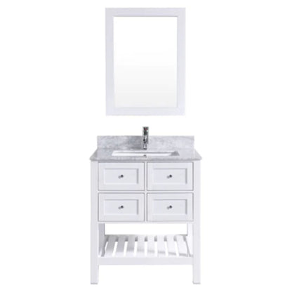 LessCare 35" White Vanity Cabinet Set