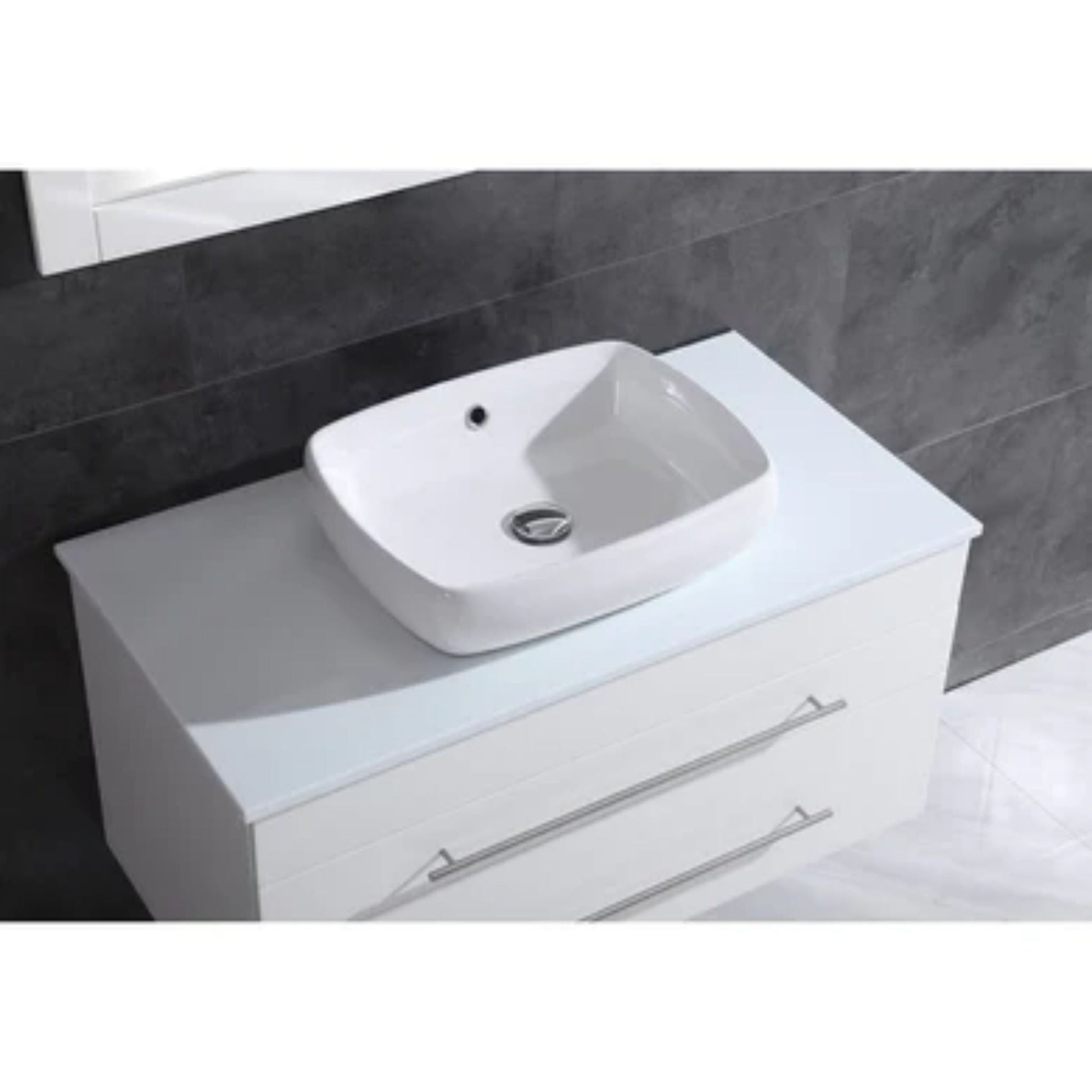 LessCare 36" White Vanity Cabinet Modern