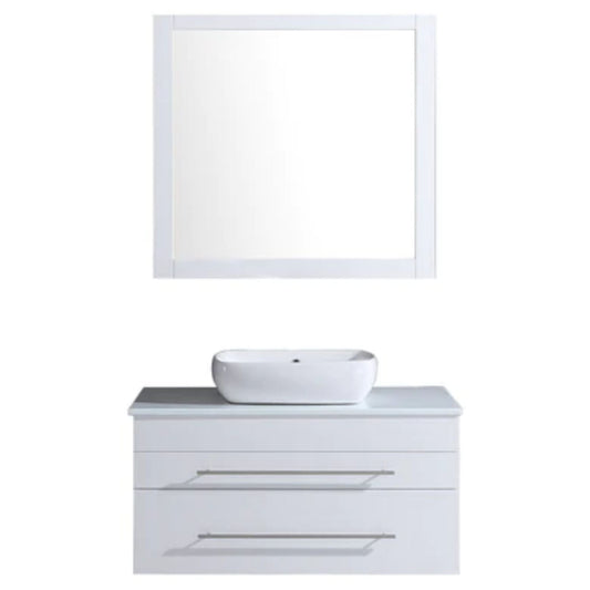 LessCare 36" White Vanity Cabinet Modern