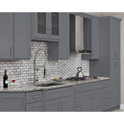 LessCare 36" x 15" x 12" Colonial Gray Wall Kitchen Cabinet - W3615