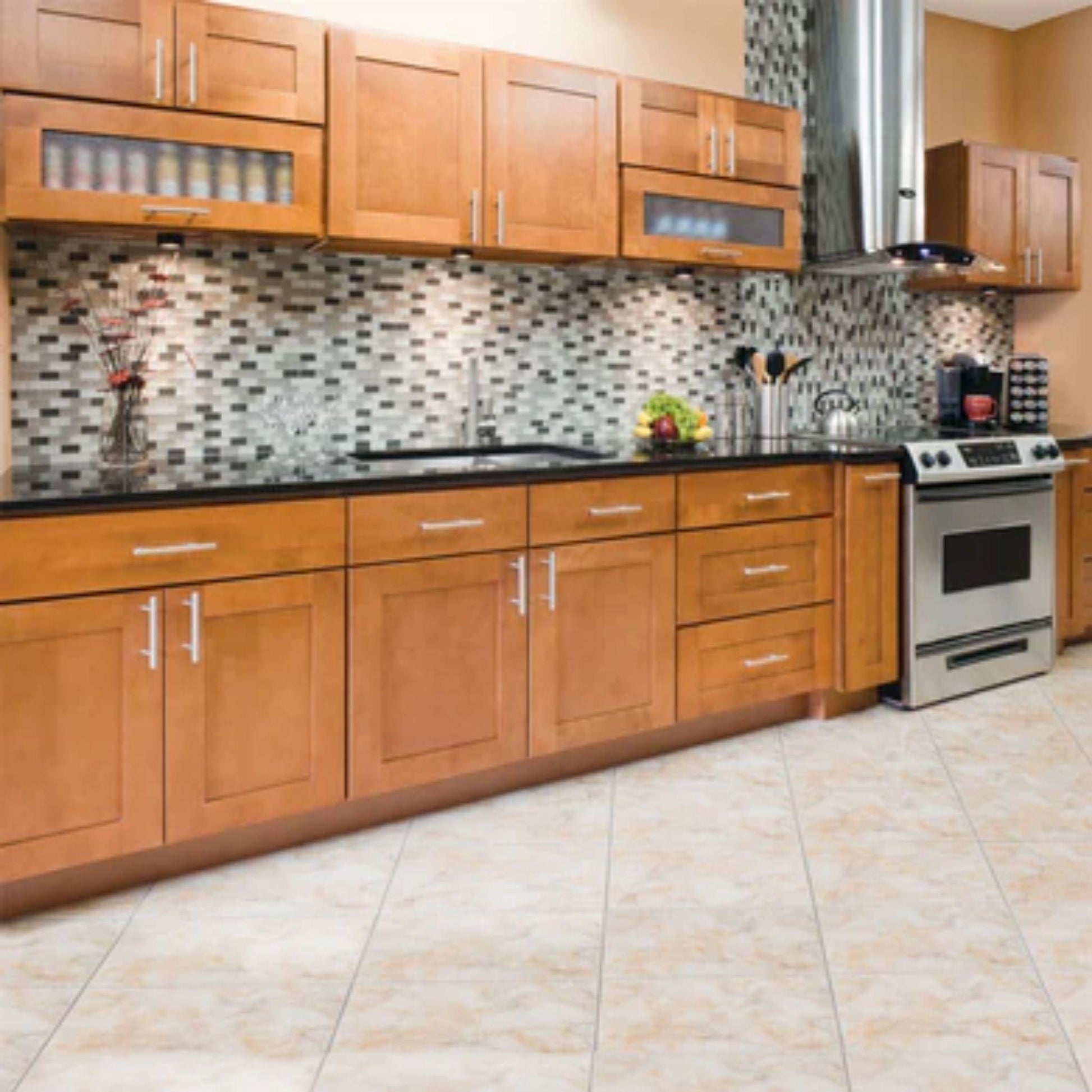 LessCare 36" x 34.5" x 24" Newport Base Kitchen Cabinet - B36