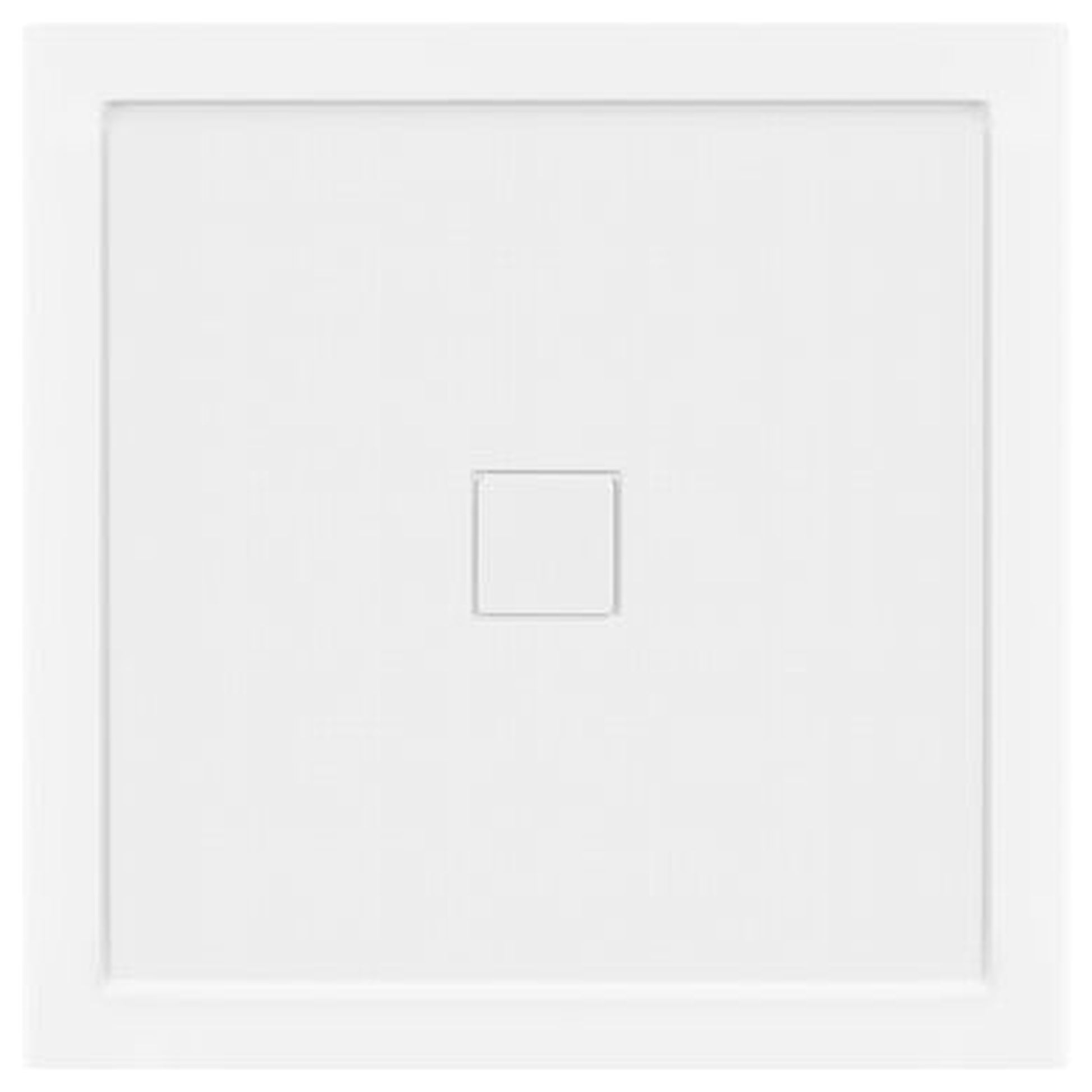 LessCare 36" x 36" Right Double Threshold Shower Pan Base Wall Corner Center Drain