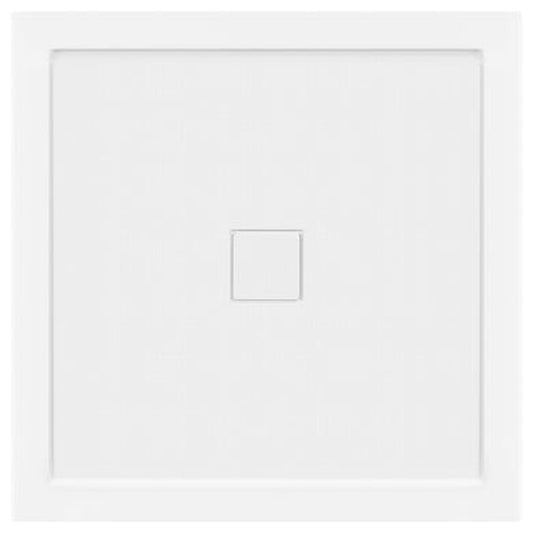 LessCare 36" x 36" Right Double Threshold Shower Pan Base Wall Corner Center Drain