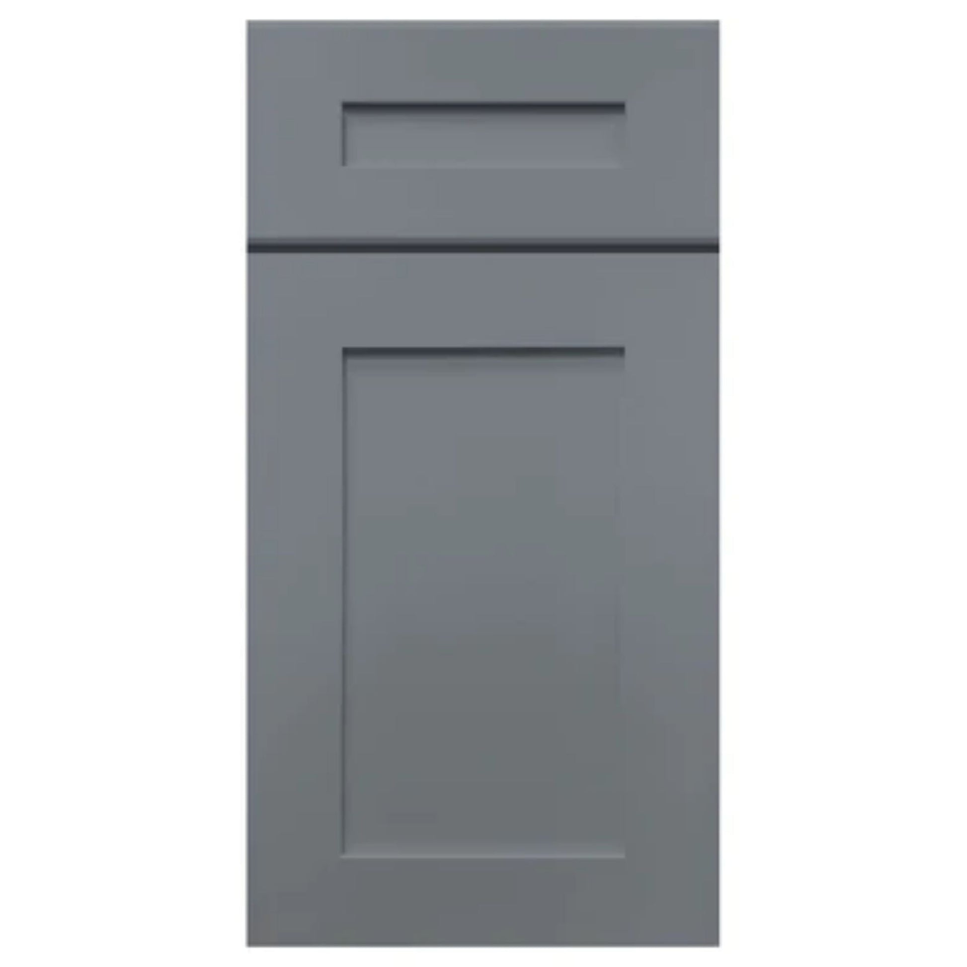 LessCare 36" x 36" x 12" Colonial Gray Mullion Door Wall Kitchen Cabinet - WMD3636
