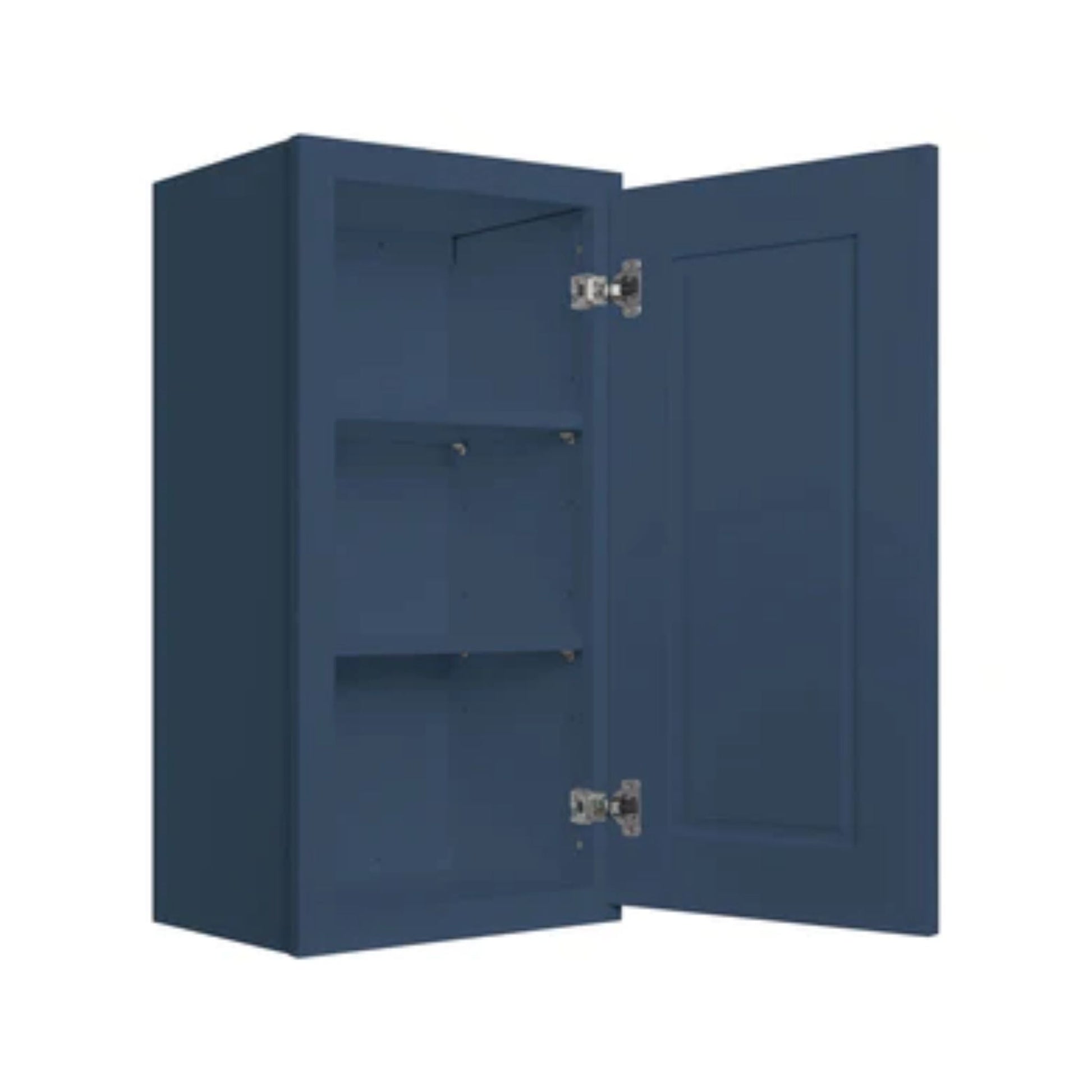 LessCare 42" x 34.5" x 24" Danbury Blue Sink Corner Base Kitchen Cabinet - SCB42