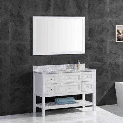 LessCare 47" White Vanity Cabinet Set
