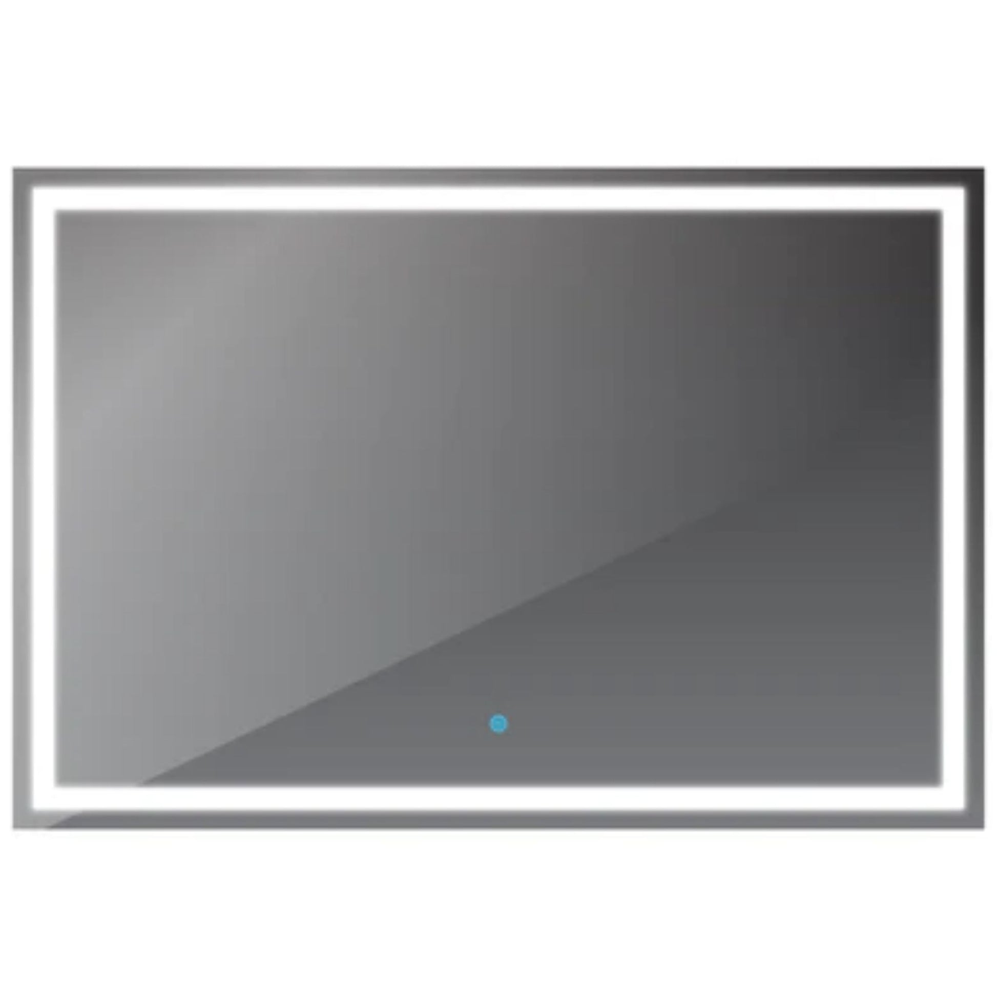 LessCare 47" x 32" Modern Super White LED Front/Backlit Frameless Mirror - Touch Sensors and Defogger