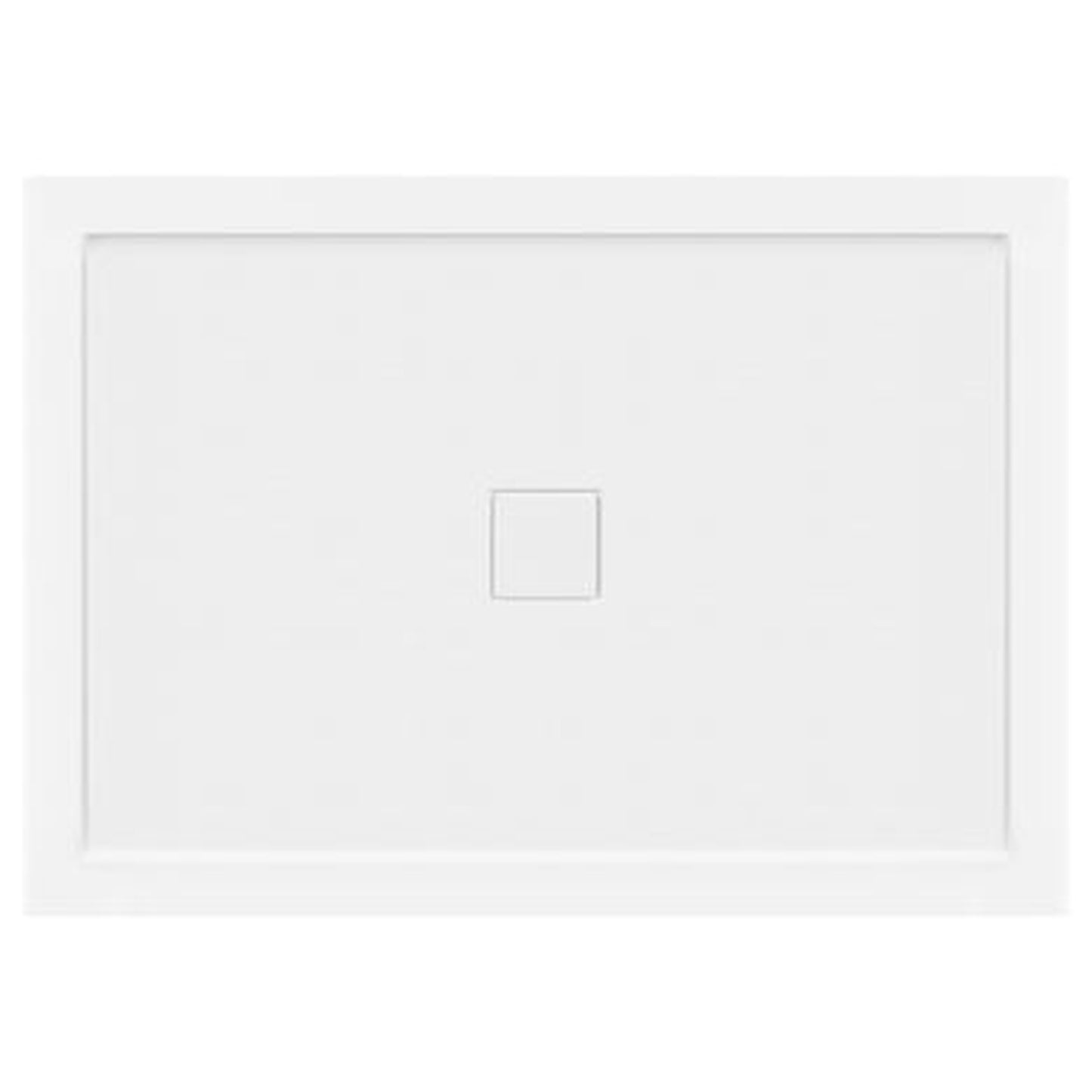 LessCare 48" x 34" Left Double Threshold Shower Pan Base Wall Corner Center Drain