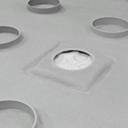 LessCare 48" x 34" Single/Double Threshold Shower Base Pan Center Drain