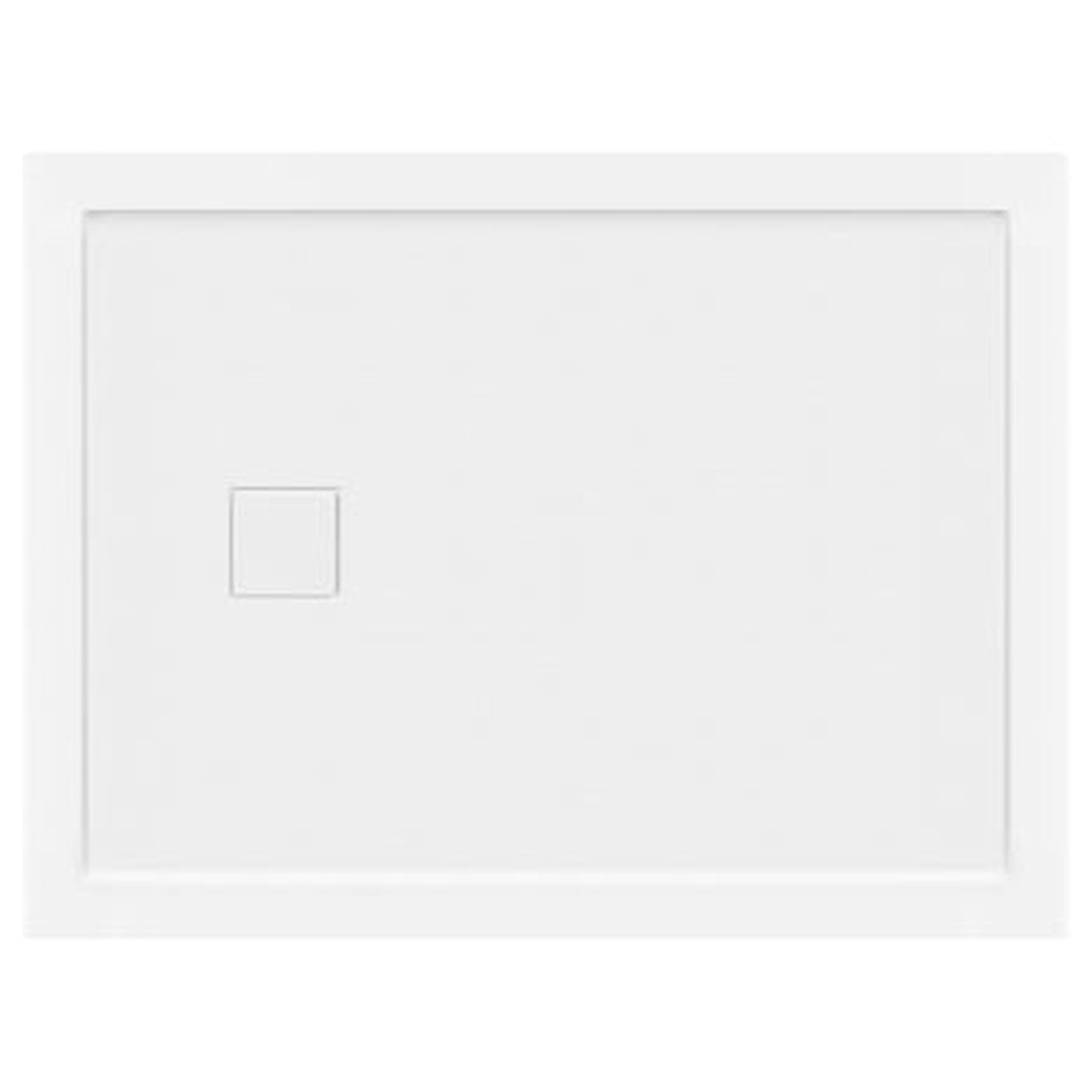 LessCare 48" x 36" Left Double Threshold Shower Pan Base Wall Corner Right Drain