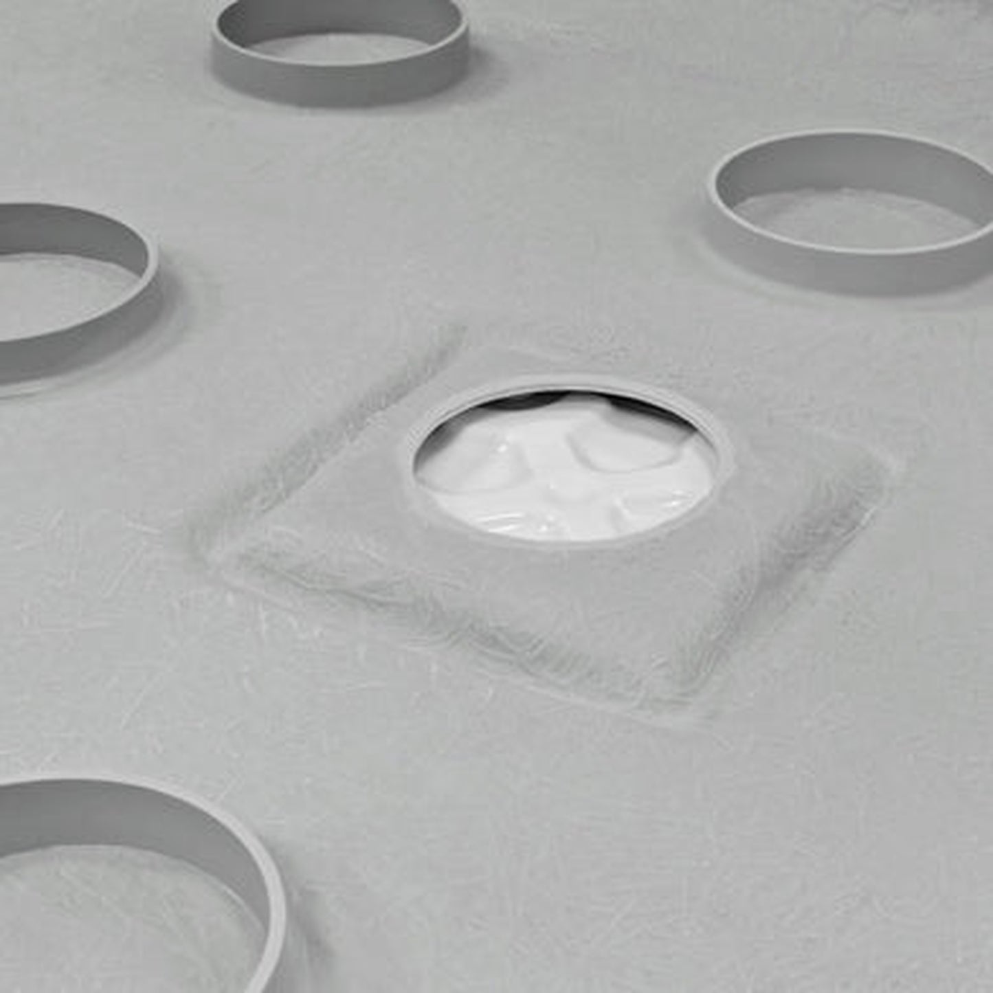 LessCare 48" x 36" Single/Double Threshold Shower Base Pan Center Drain