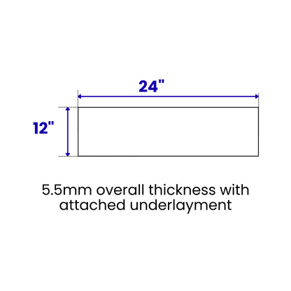 LessCare 5.5mm SPC Calacatta Travertine Waterproof Rigid Luxury SPC Vinyl Flooring with Padding – 24 Sq. Ft. per Box (Set of 12 Planks)