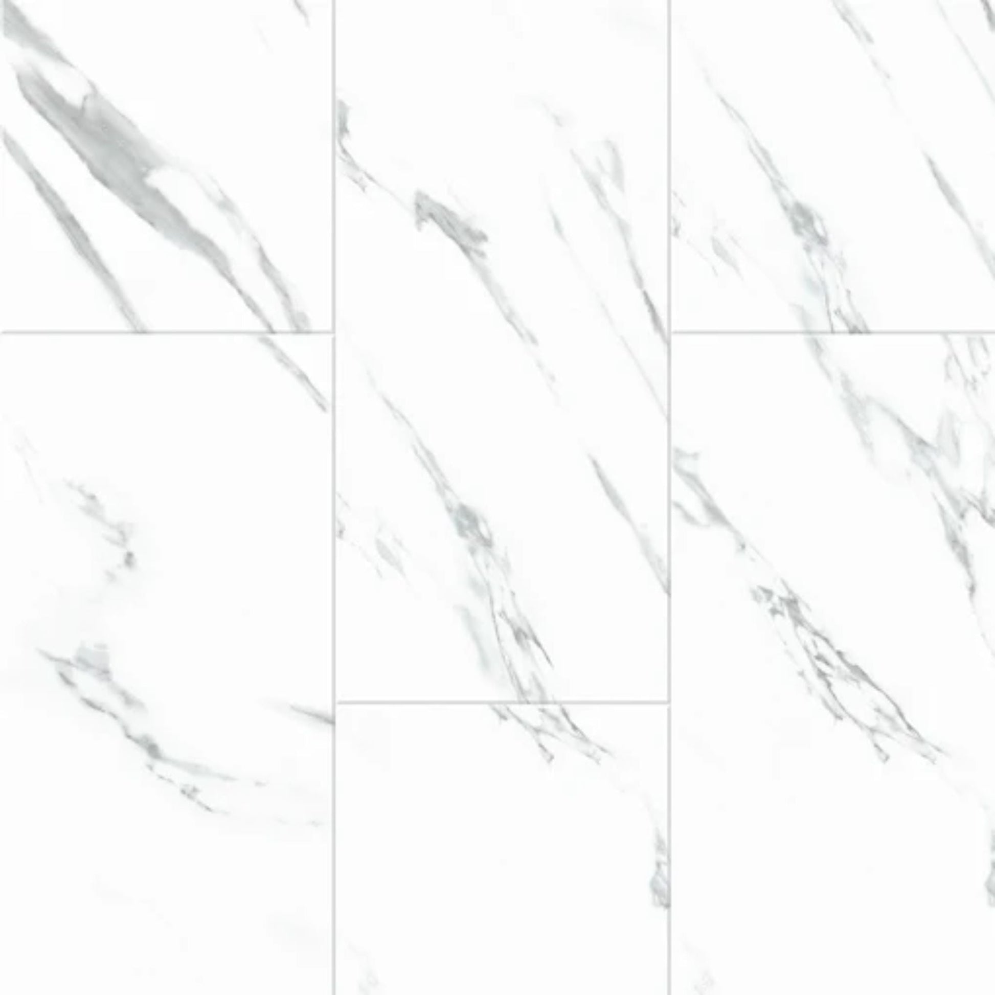 LessCare 5.5mm SPC Calacatta Travertine Waterproof Rigid Luxury SPC Vinyl Flooring with Padding – 24 Sq. Ft. per Box (Set of 12 Planks)