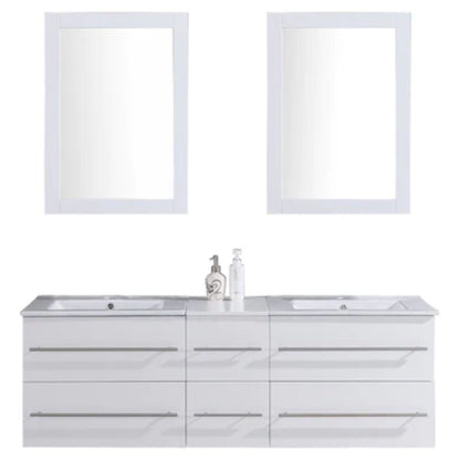 LessCare 60" Vanity Cabinet White Modern - LV12-60W