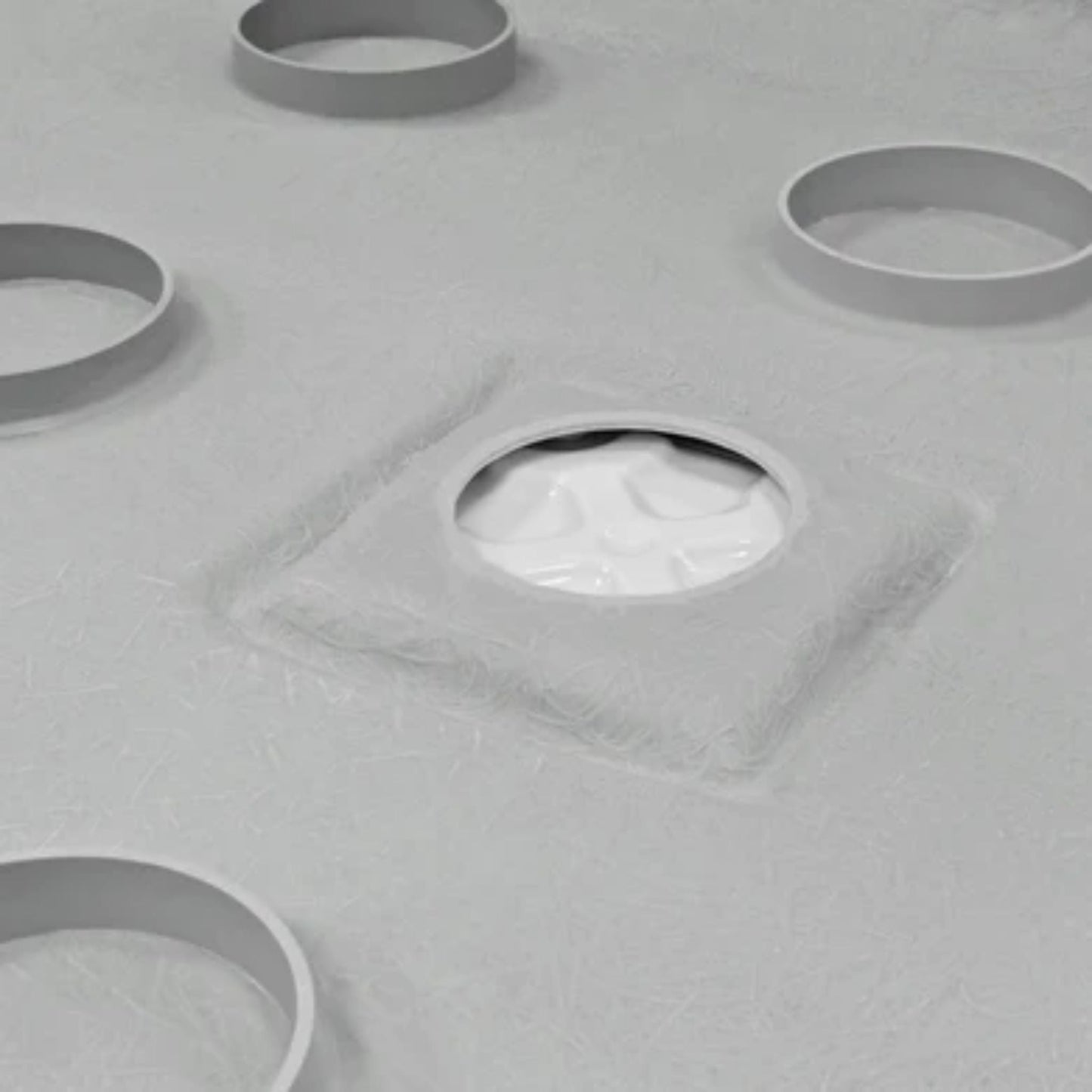 LessCare 60" x 32" Left Double Threshold Shower Pan Base Wall Corner Center Drain