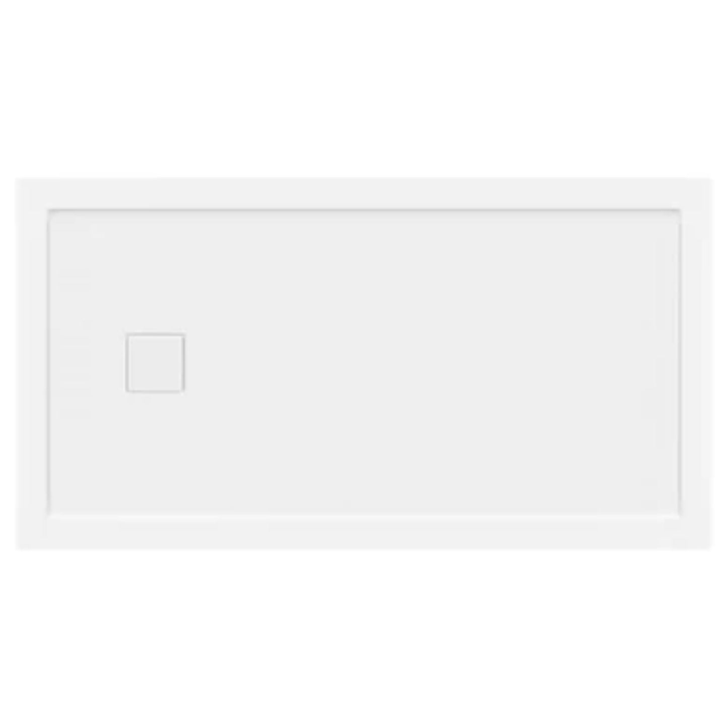 LessCare 60" x 32" Left Double Threshold Shower Pan Base Wall Corner Left Drain