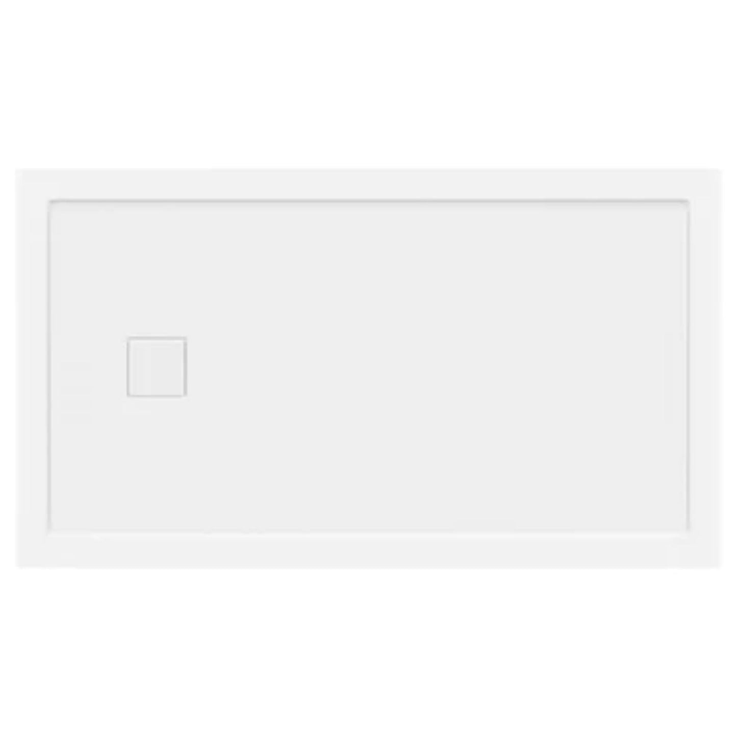 LessCare 60" x 34" Left Double Threshold Shower Pan Base Wall Corner Right Drain