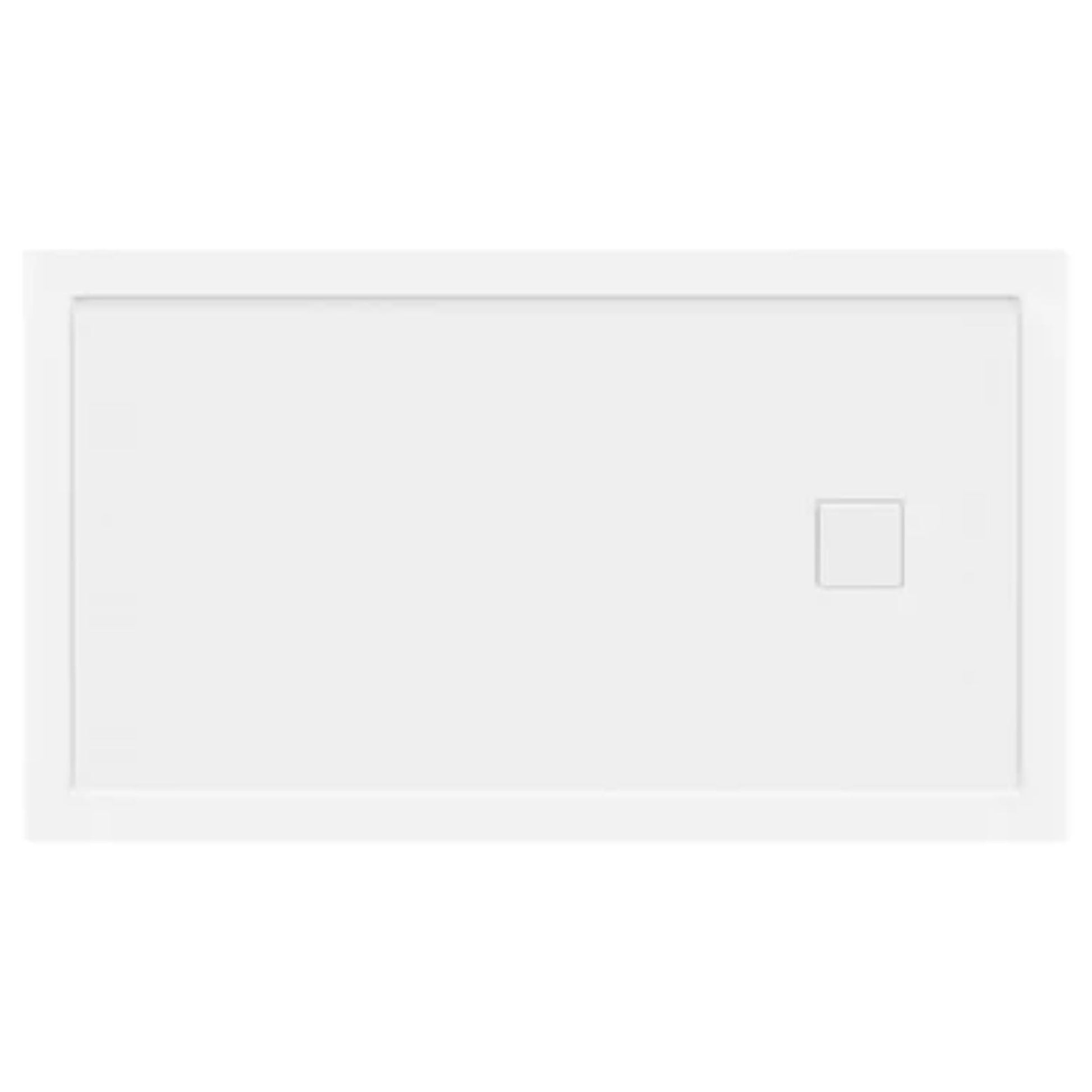 LessCare 60" x 34" Single Threshold Shower Pan Base Alcove Left Drain