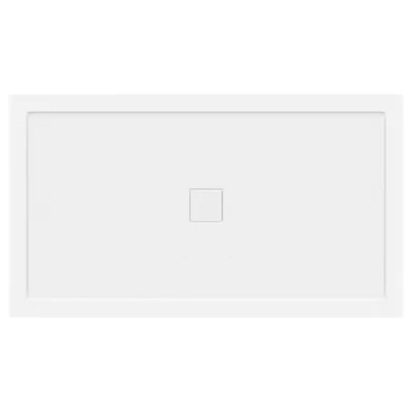 LessCare 60" x 34" Single/Double Threshold Shower Base Pan Center Drain