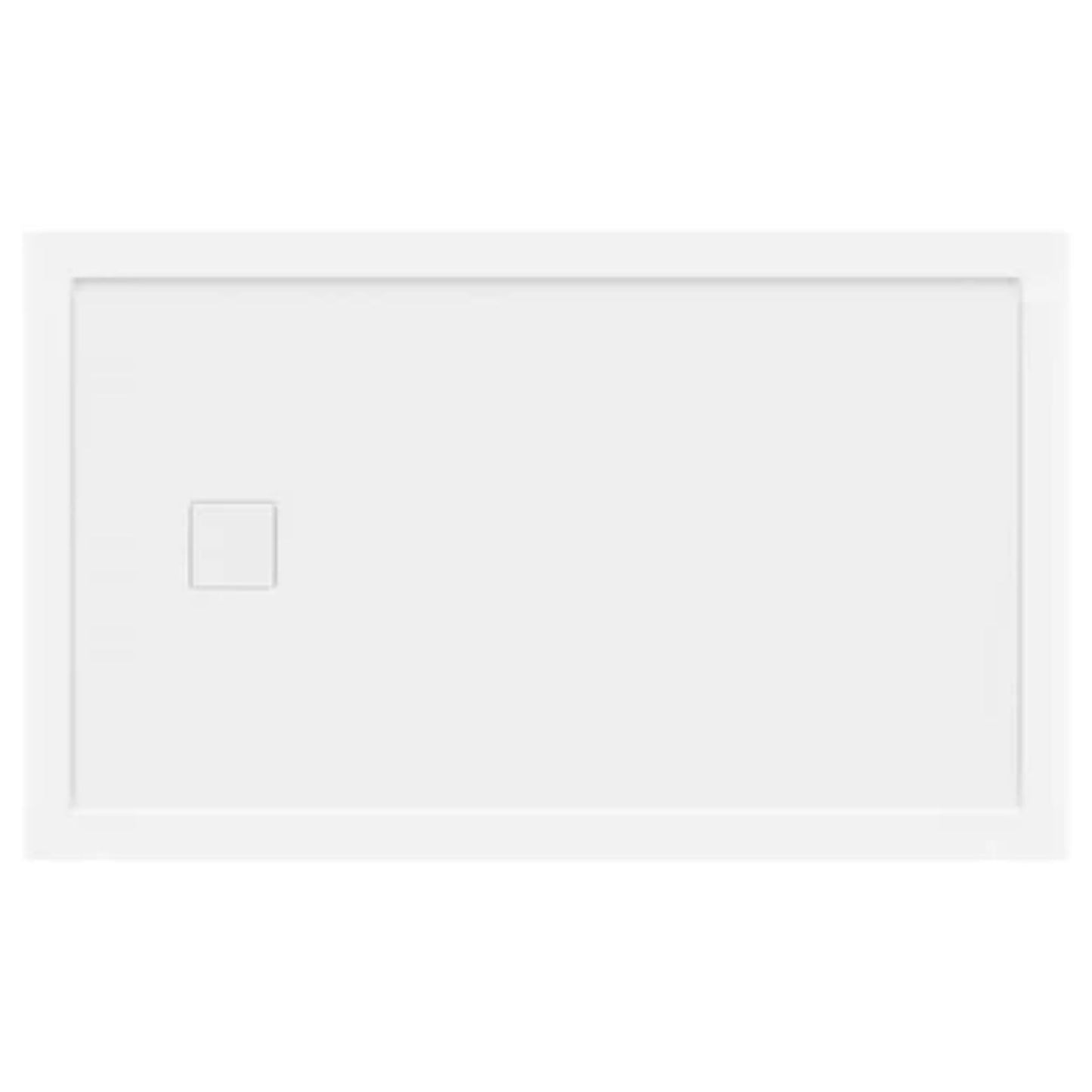 LessCare 60" x 36" Left Double Threshold Shower Pan Base Wall Corner Left Drain