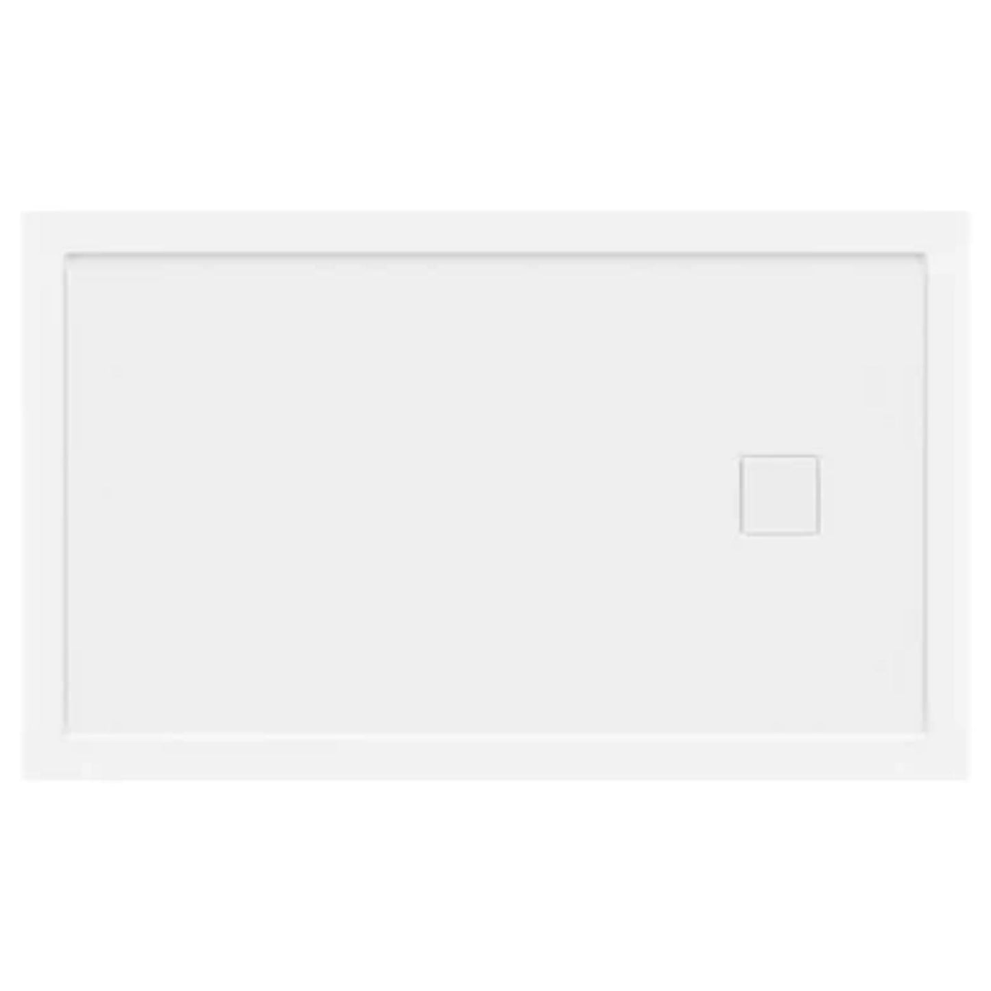 LessCare 60" x 36" Right Double Threshold Shower Pan Base Wall Corner Right Drain