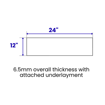 LessCare 6.5 mm MSPC Black Marble Waterproof Vinyl Plank Flooring – 15.51 Sq. Ft. per Box (Set of 8 Planks)