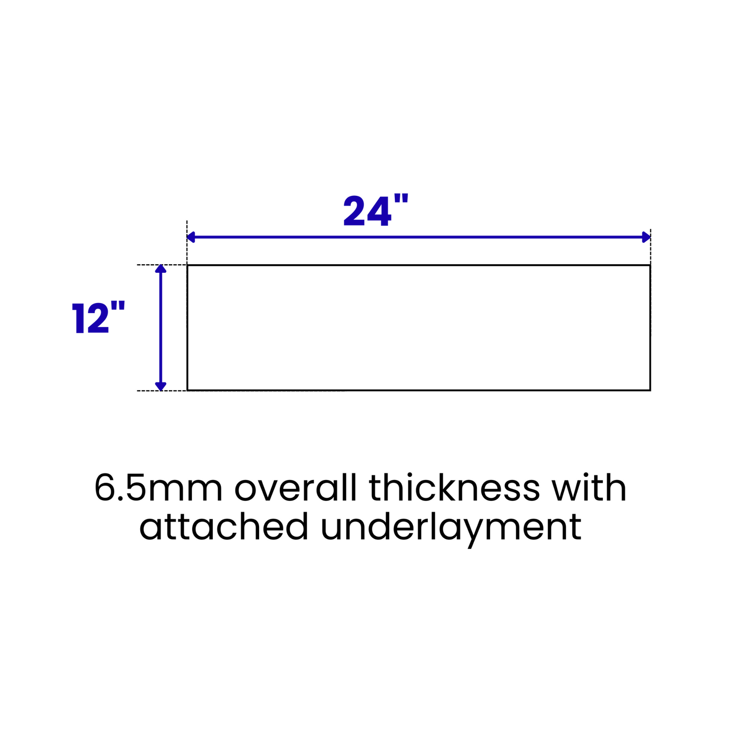 LessCare 6.5 mm MSPC Black Marble Waterproof Vinyl Plank Flooring – 15.51 Sq. Ft. per Box (Set of 8 Planks)