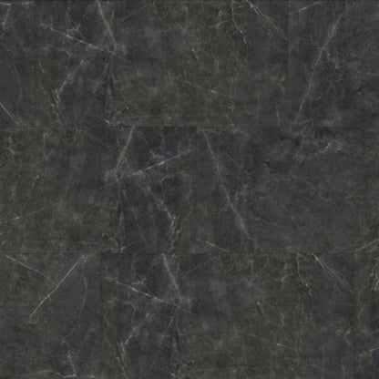 LessCare 6.5 mm MSPC Black Marble Waterproof Vinyl Plank Flooring – 15.51 Sq. Ft. per Box (Set of 8 Planks)