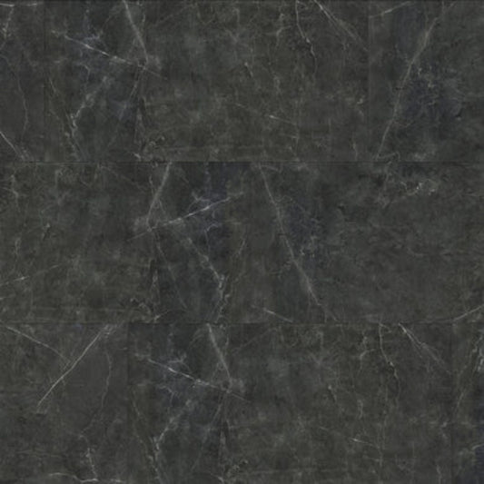LessCare 6.5 mm MSPC Black Marble Waterproof Vinyl Plank Flooring – 15.51 Sq. Ft. per Box (Set of 8 Planks)