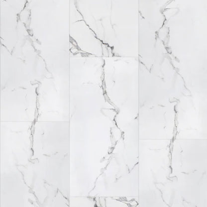 LessCare 6.5mm MSPC Calacatta Matte Vinyl Flooring – 15.51 Sq. Ft. per Box (Set of 8 Planks)