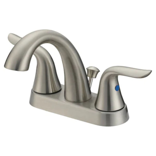 LessCare Brushed Nickel Finish 4 In Spread Bathroom Faucet - LB5B