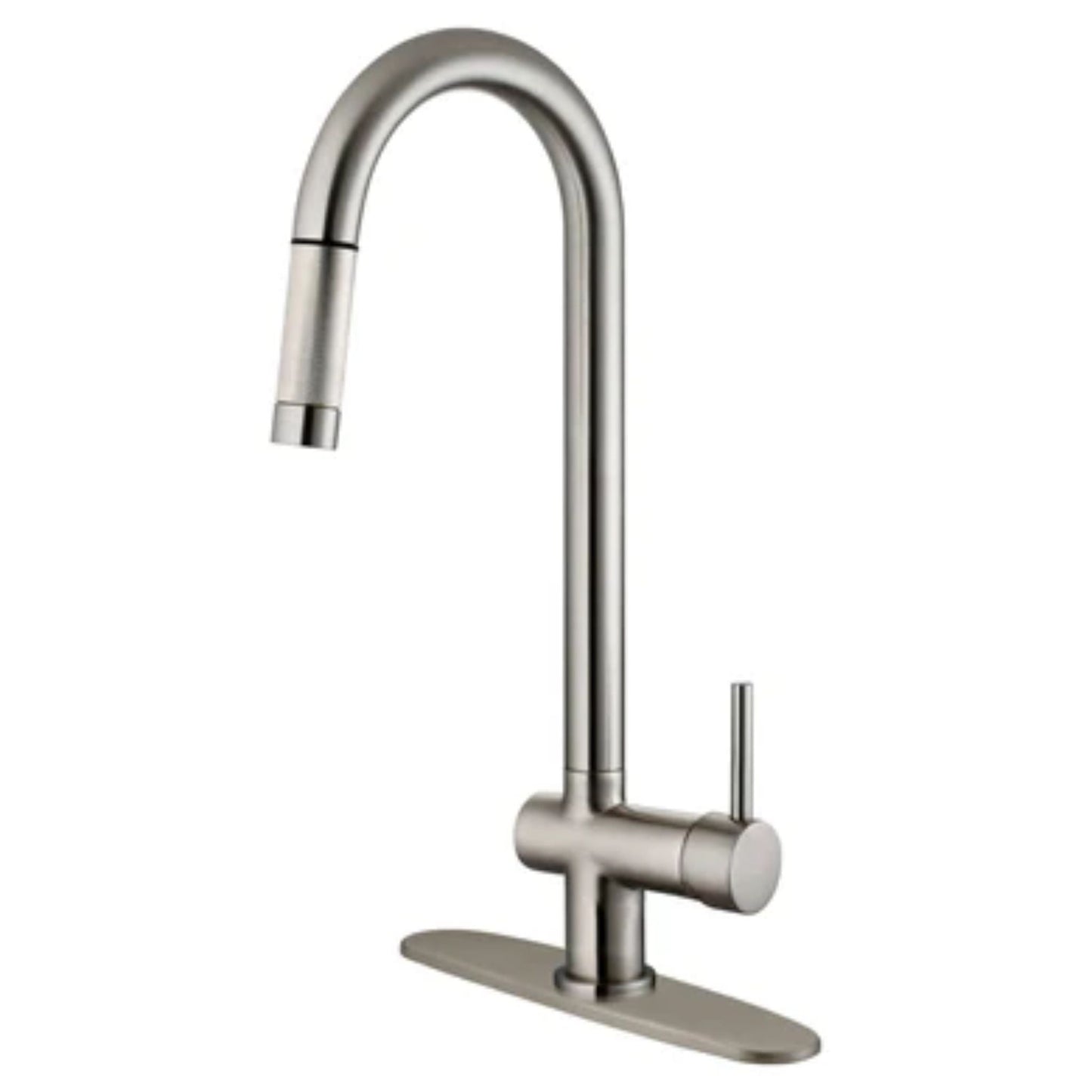 LessCare Brushed Nickel Finish Pull Out Kitchen Faucet - LK13B